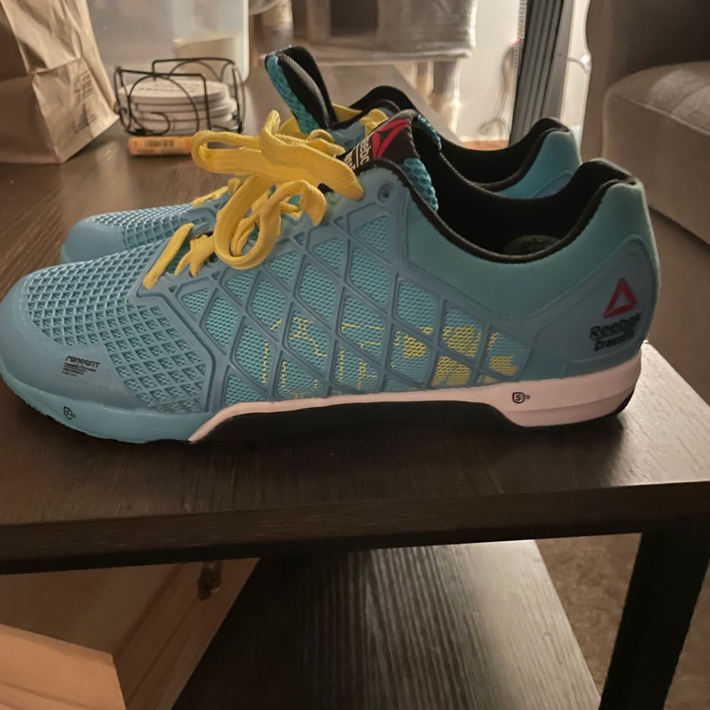 Reebok Crossfit Nano 4s blue and yellow